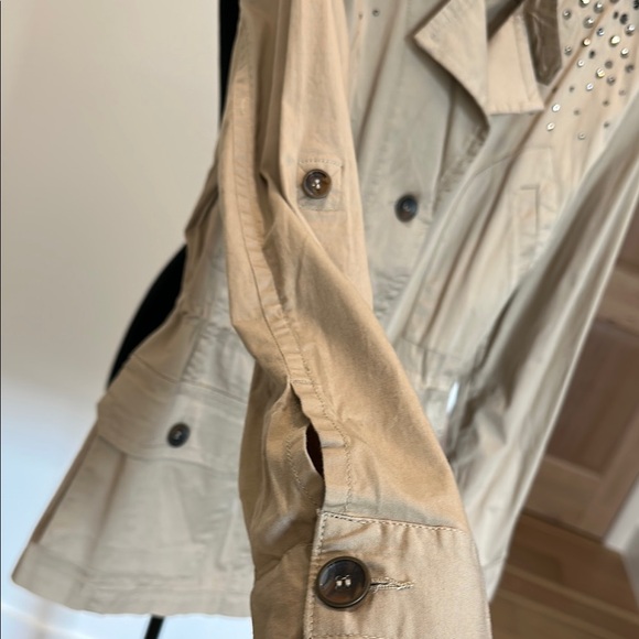 NWOT- Tan Adjustable Utility Jacket with Rhinestone Detail - Picture 5 of 12